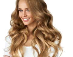 девушка с красивыми волосами